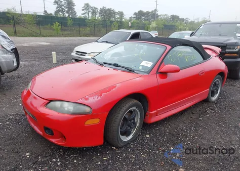 1999 Mitsubishi Eclipse Spyder Gs из США, поврежденный, VIN 4A3AX35G0XE059258